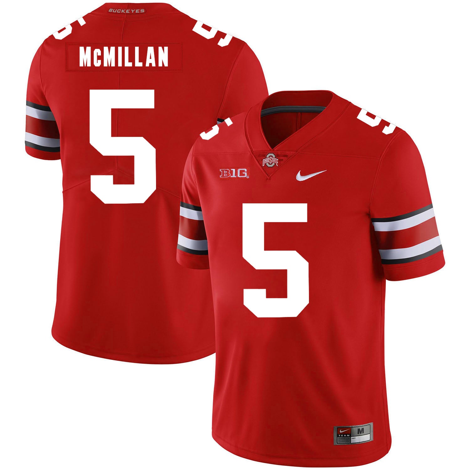 Ohio State Buckeyes #5 Raekwon McMillan Football Jersey Red