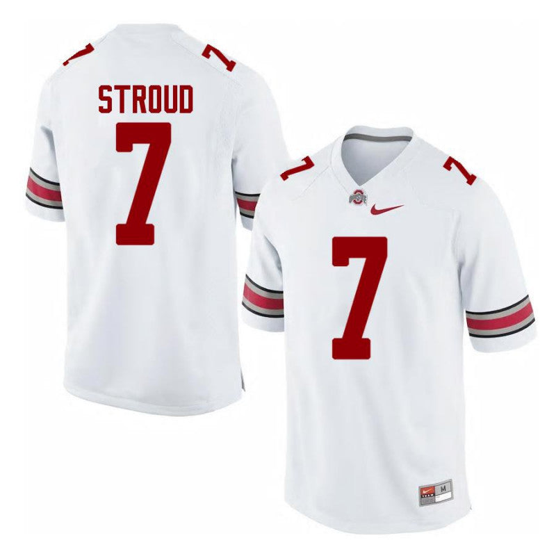 Ohio State Buckeyes #7 CJ Stroud Limited White Football Jersey