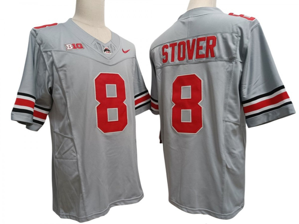 Ohio State Buckeyes #8 Cade Stover Vapor F.U.S.E. Limited Jersey Gray