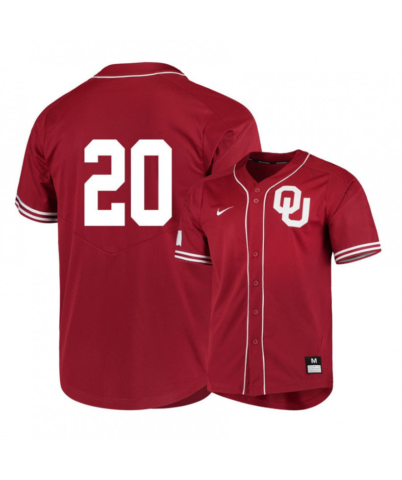 Oklahoma Sooners 20 Peyton Graham Red Elite College Baseball Jersey