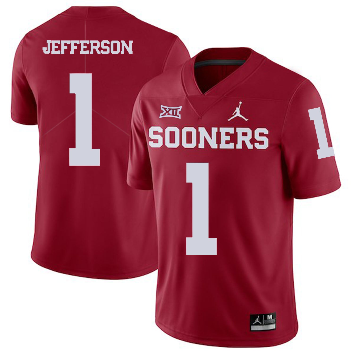 Oklahoma Sooners #1 Tony Jefferson Football Jersey Dark Red