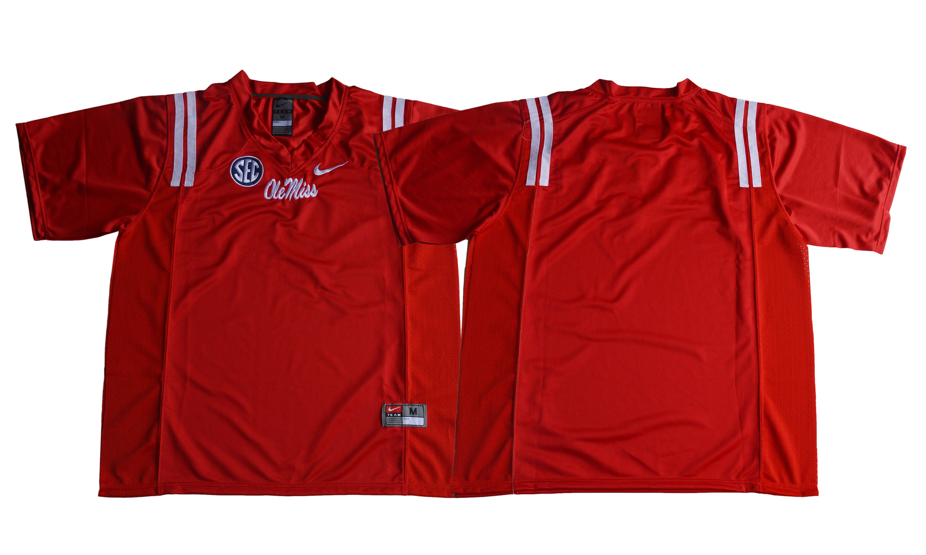 Ole Miss Rebels Blank Edition Red NCAA College Football Jersey Red