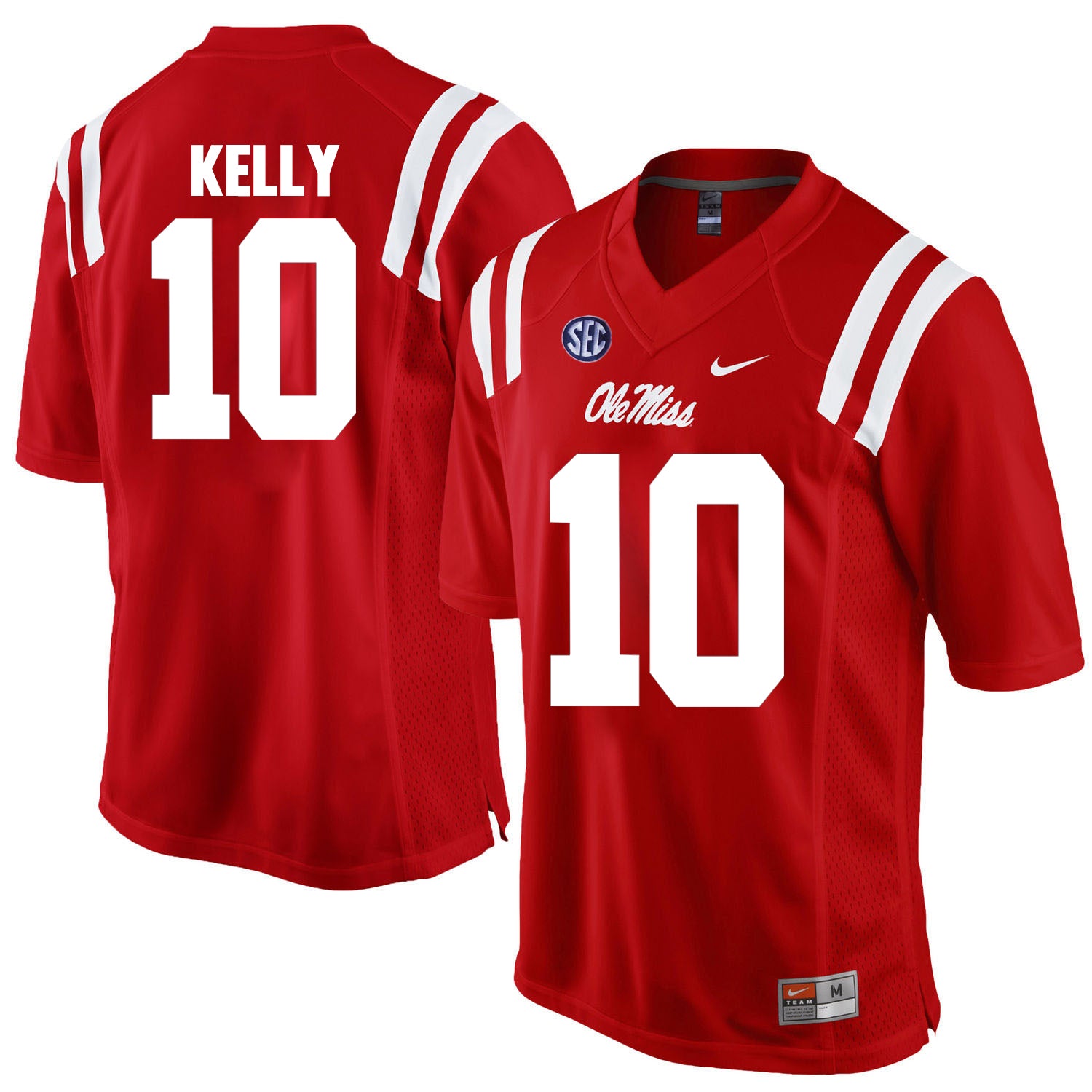 Ole Miss Rebels #10 Chad Kelly NCAA College Football Jersey Red