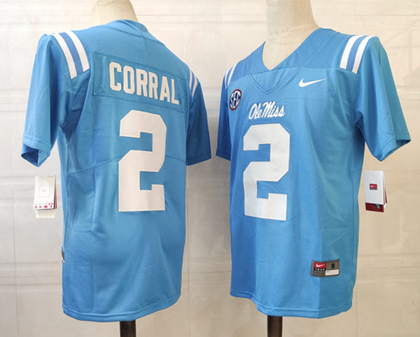 Ole Miss Rebels #2 Corral NCAA Football Jersey