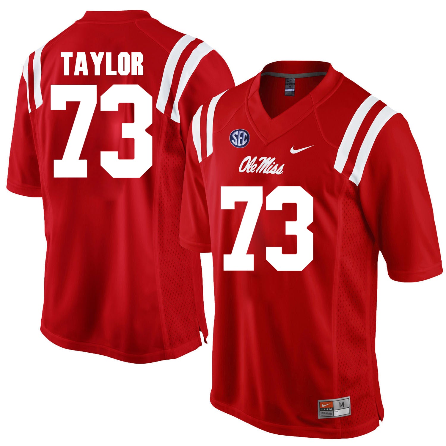 Ole Miss Rebels #73 Rod Taylor NCAA College Football Jersey Red