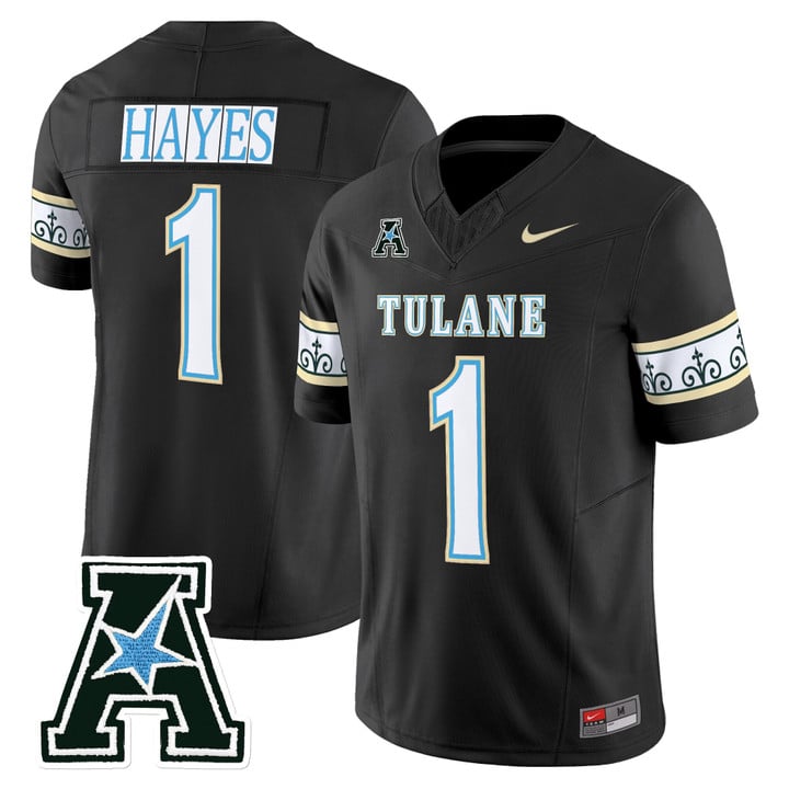 Omari Hayes Jersey #1 Tulane Green Wave 2025 City Edition Stitched