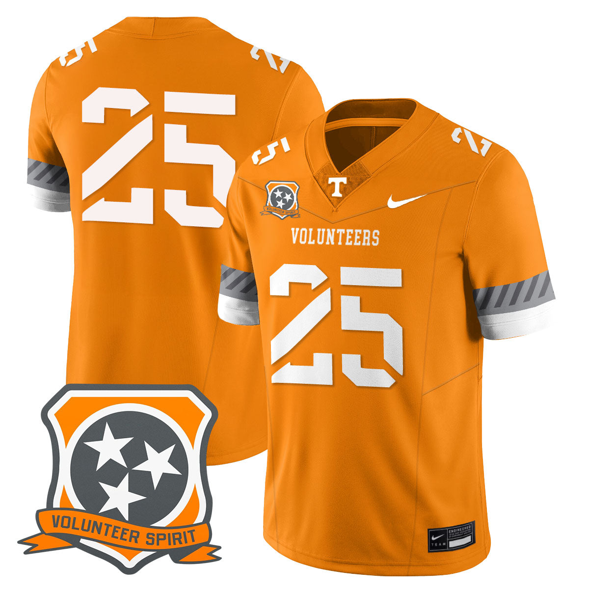Men Tennessee Volunteers Football 2025 Spirit Limited Jersey - All Stitched