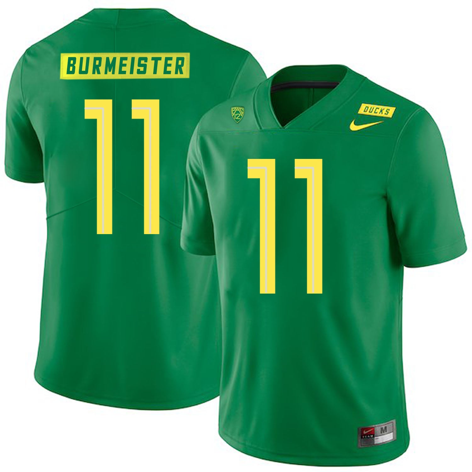 Oregon Ducks #11 Braxton Burmeister College Football Jersey Green