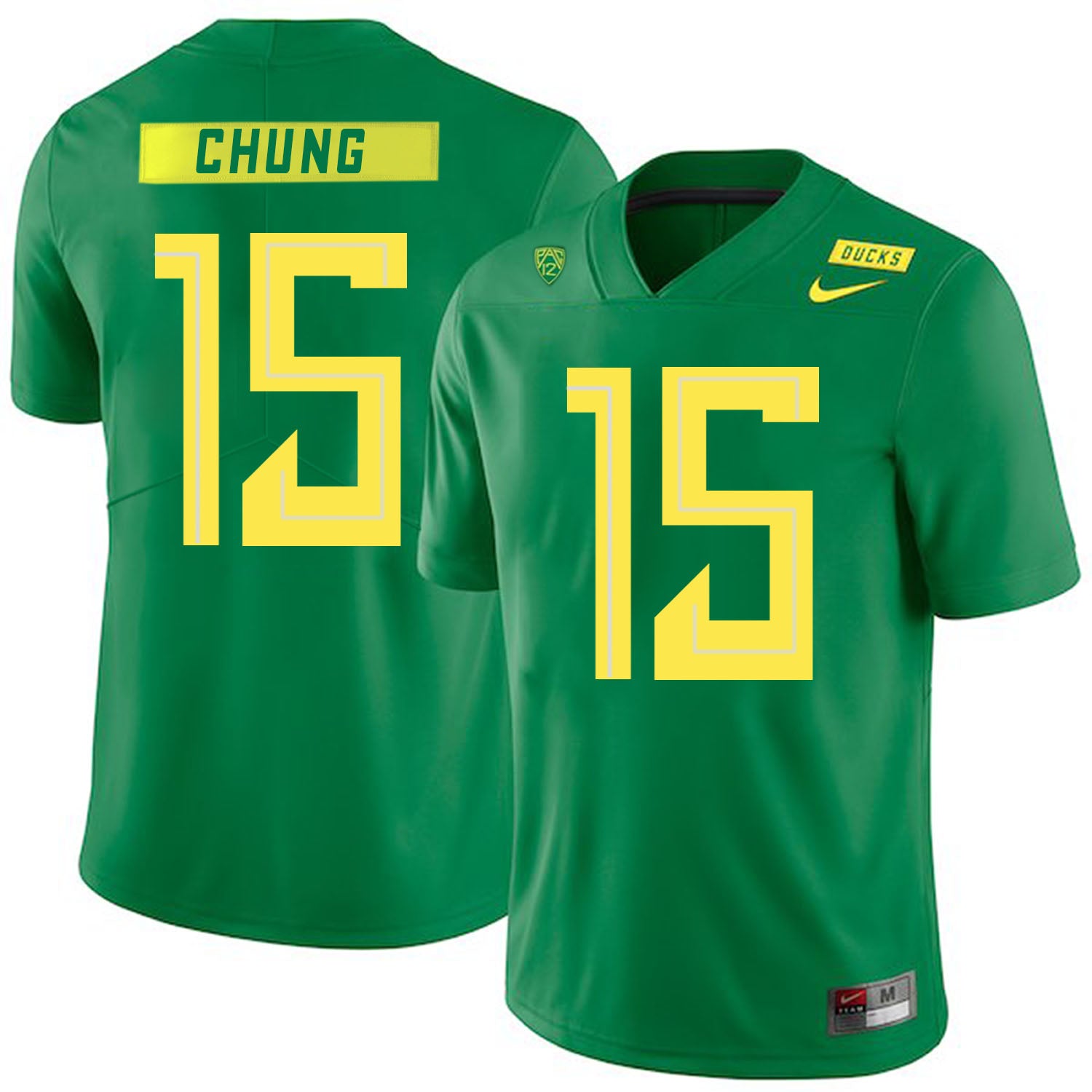 Oregon Ducks #15 Patrick Chung NCAA College Football Jersey Green