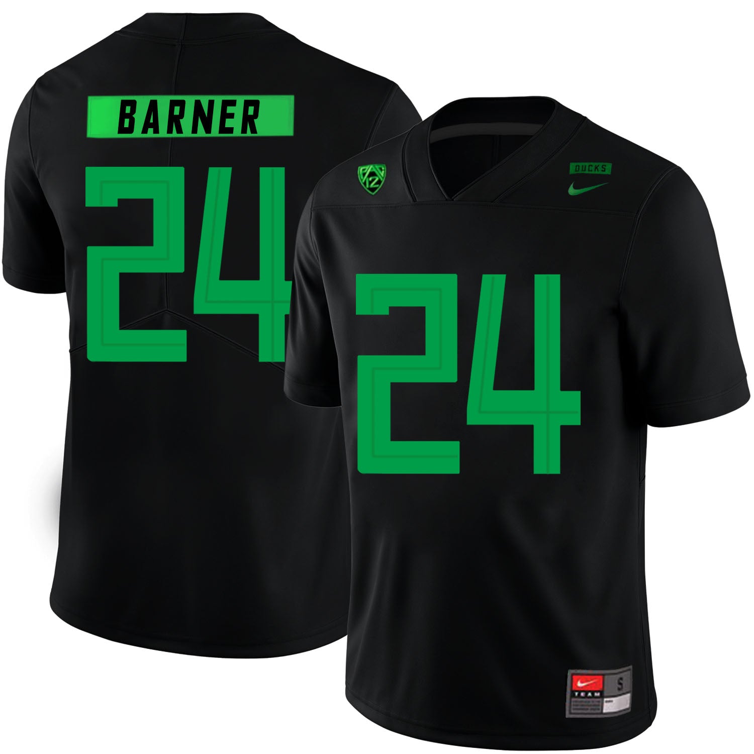 Oregon Ducks #24 Kenjon Barner NCAA College Football Jersey Black