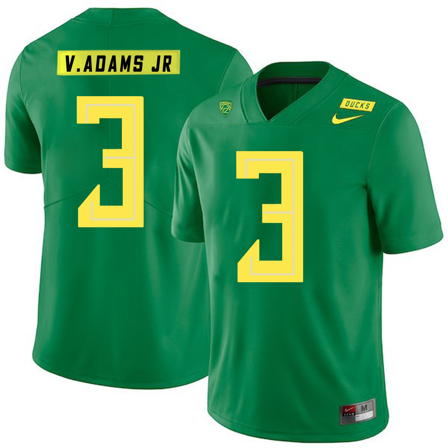 Oregon Ducks #3 Vernon Adams Jr NCAA College Football Jersey Green