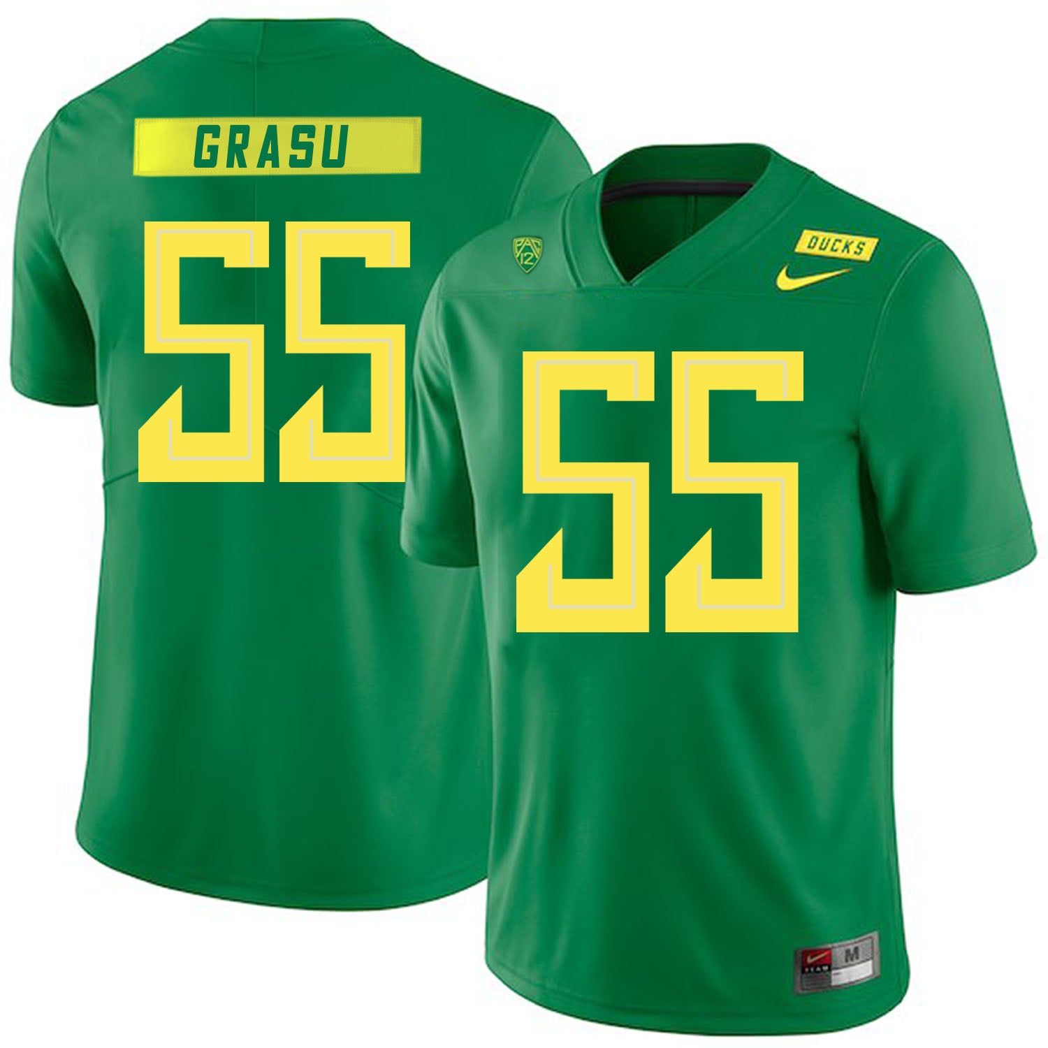 Oregon Ducks #55 Hroniss Grasu NCAA College Football Jersey Green