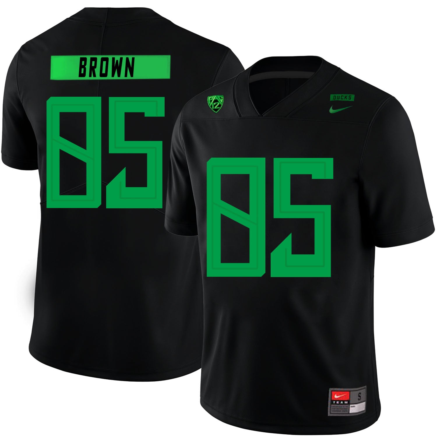 Oregon Ducks #85 Pharaoh Brown NCAA College Football Jersey Black