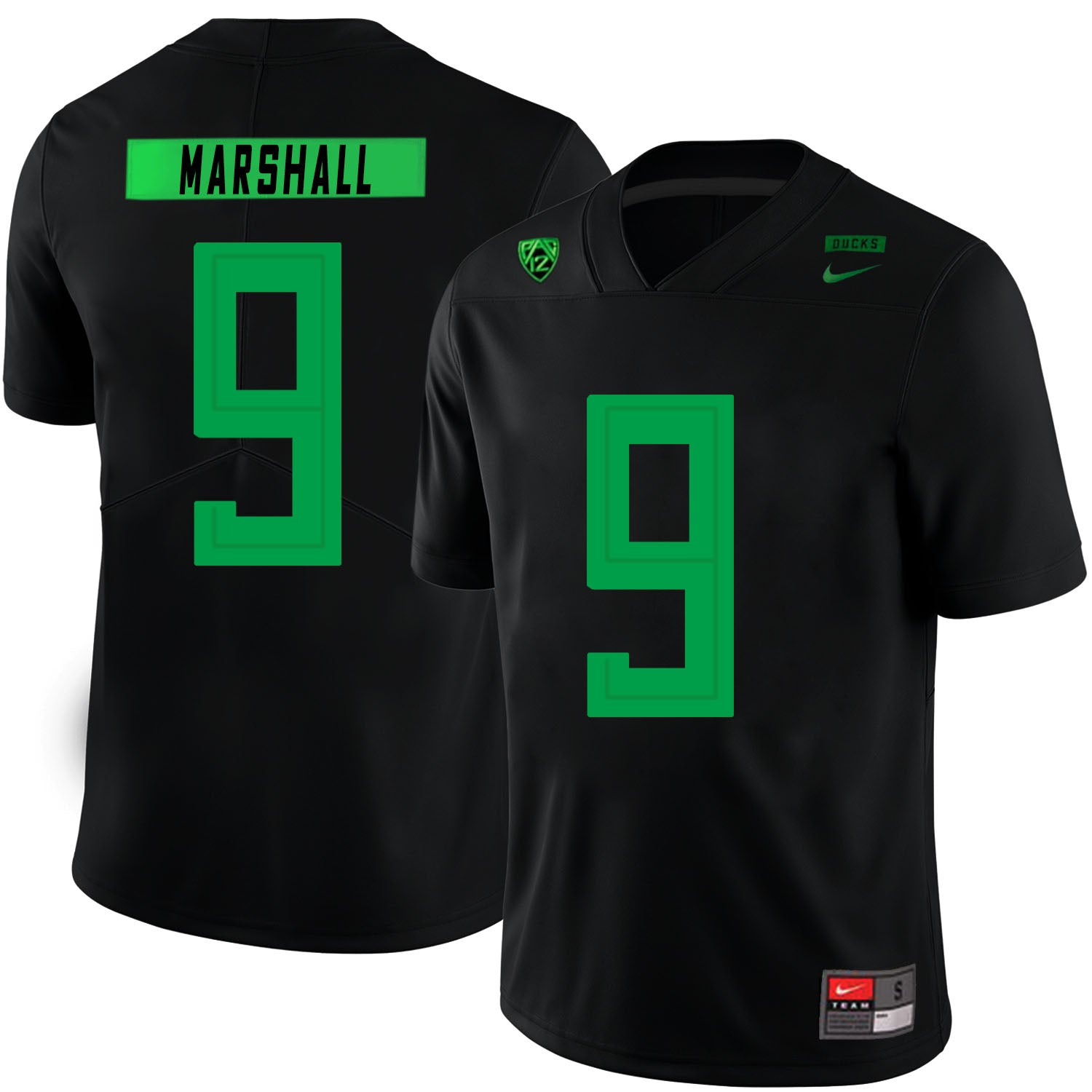 Oregon Ducks #9 Byron Marshall NCAA College Football Jersey Black