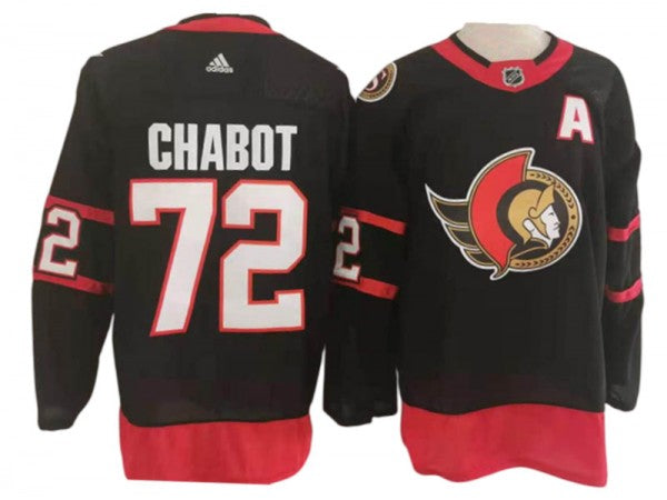 Ottawa Senators #72 Thomas Chabot Black Home 2024 Jersey