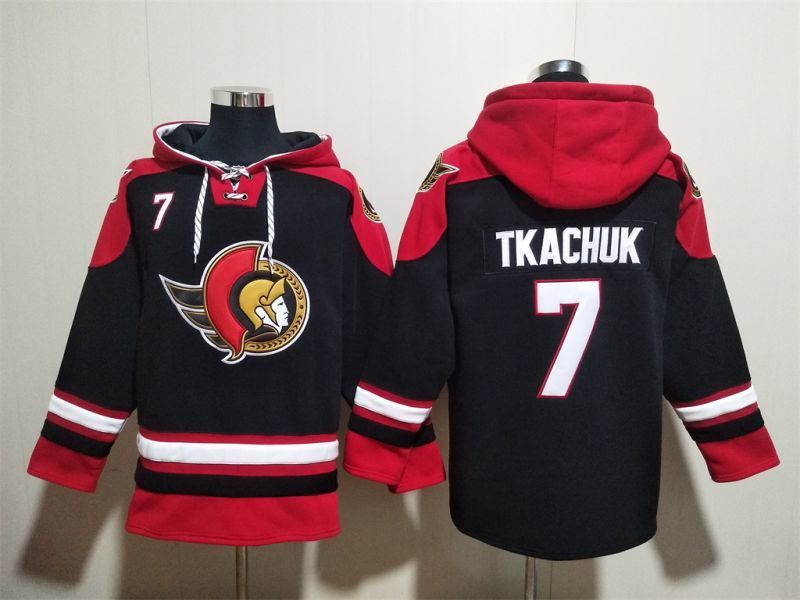 Ottawa Senators #7 Brady Tkachuk Pullover Hoodie