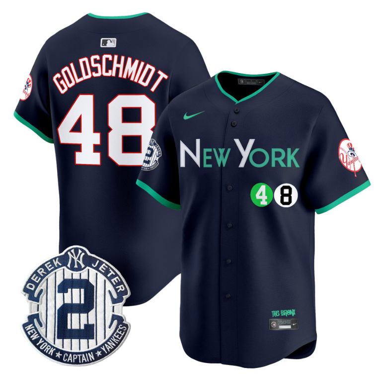Paul Goldschmidt Jersey #48 New York Yankees City Connect Vapor Premier Limited Stitched Navy