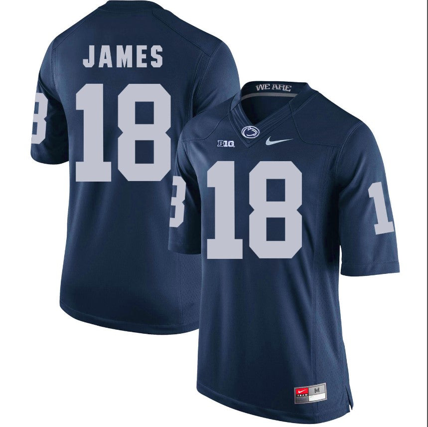 Penn State Nittany Lions Jesse James Jersey #18 Football NCAA Jerseys Blue