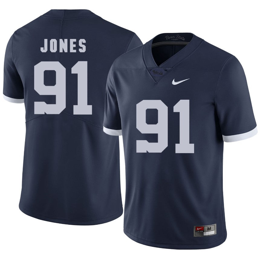 Penn State Nittany Lions DaQuan Jones Jersey #91 Football NCAA Jerseys Dark Blue