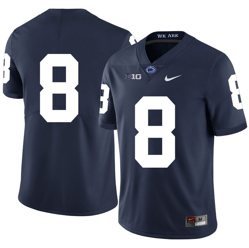 Penn State Nittany Lions NO NAME Jersey #8 Football NCAA Jerseys Dark Blue
