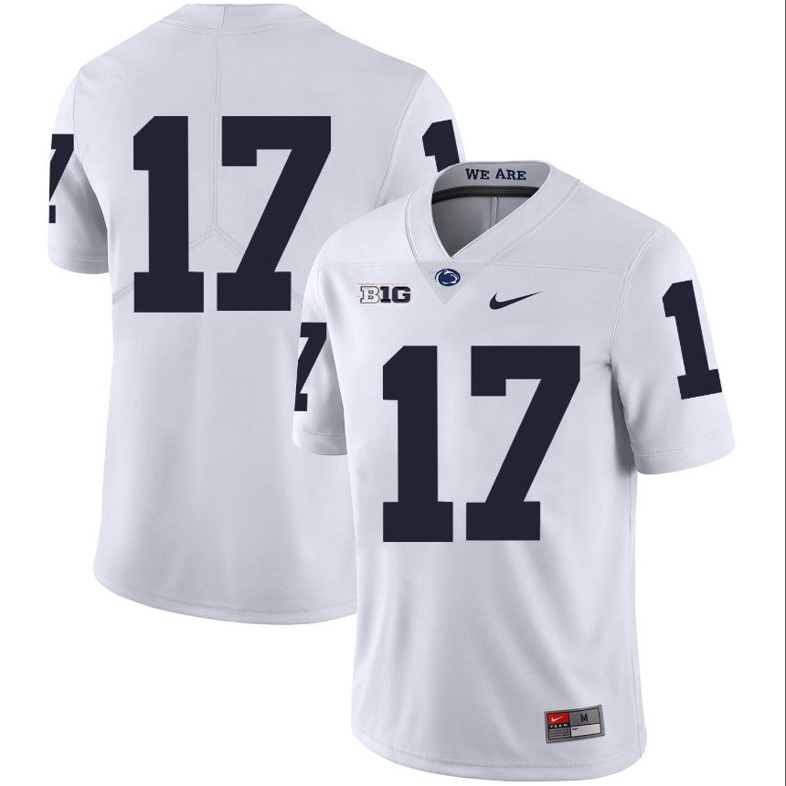 Penn State Nittany Lions NO NAME Jersey #17 Football NCAA Jerseys White