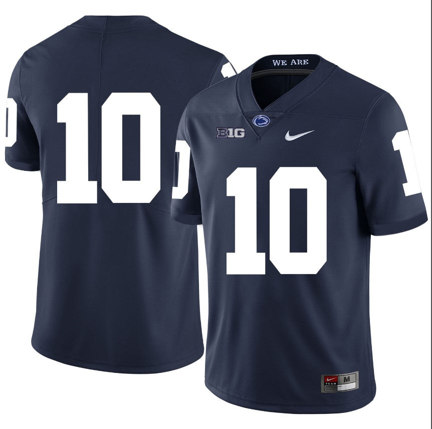 Penn State Nittany Lions NO NAME Jersey #10  Football NCAA Jerseys Blue