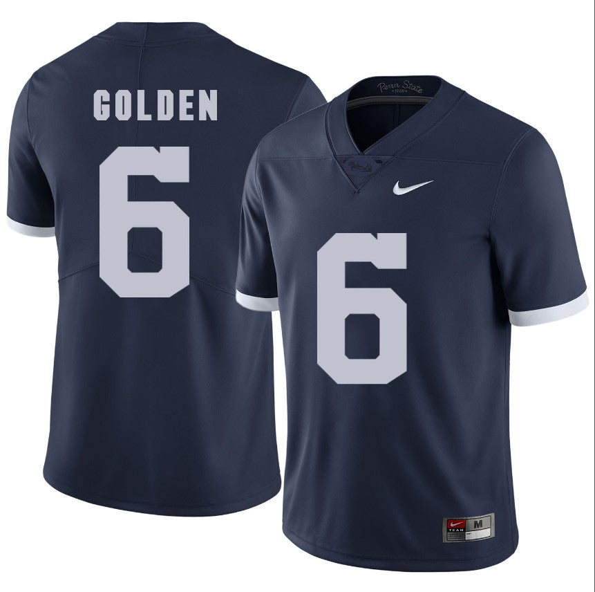 Penn State Nittany Lions Malik Golden Jersey #6 Football NCAA Jerseys Dark Blue