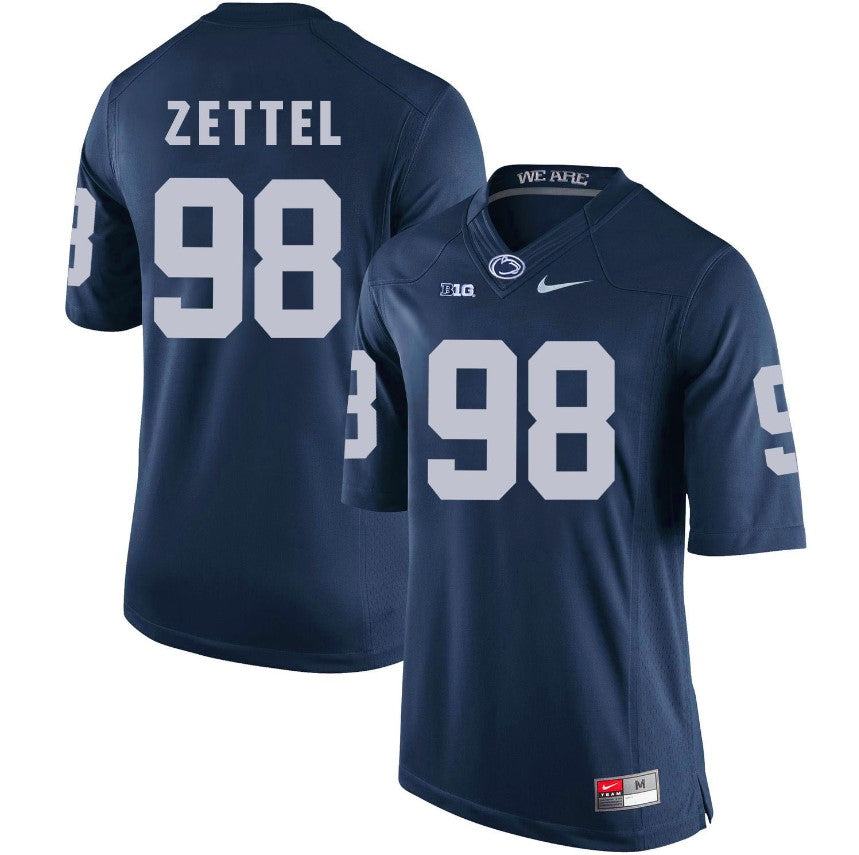 Penn State Nittany Lions Anthony Zettel Jersey #98 Football NCAA Jerseys Blue