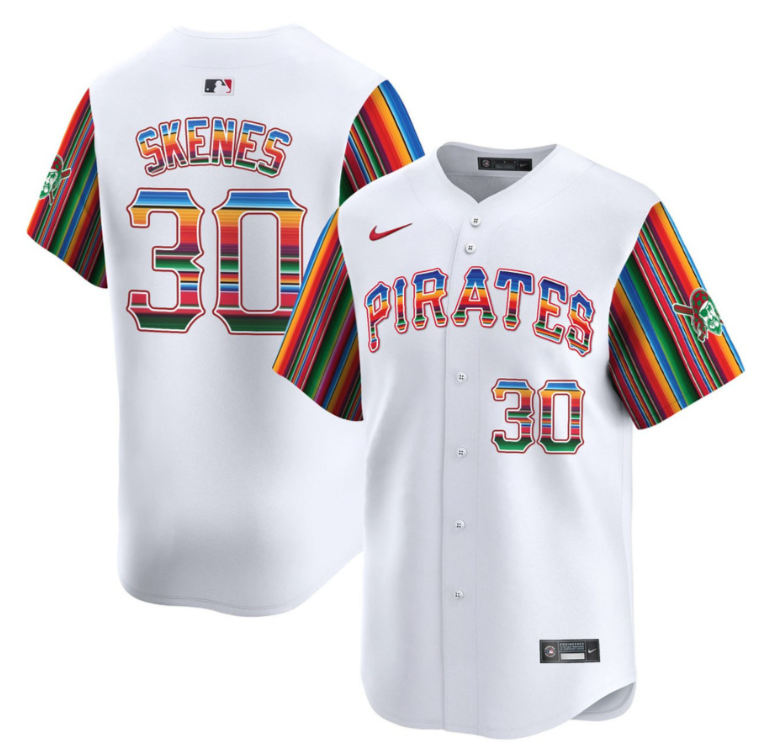 Paul Skenes Jersey #30 Pittsburgh Pirates Mexico White Premier Limited All Stitched