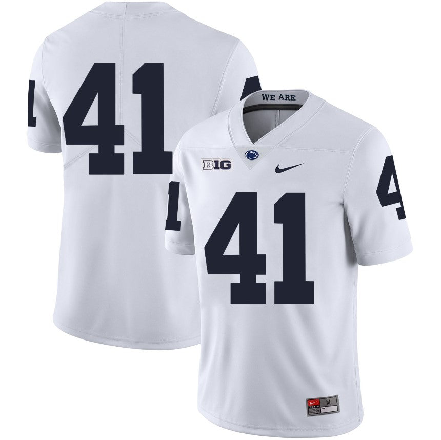 Penn State Nittany Lions NO NAME Jersey #41 Football NCAA Jerseys White
