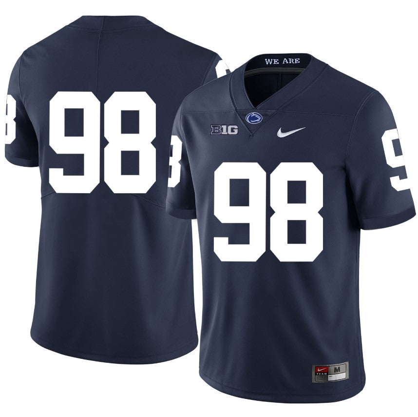 Penn State Nittany Lions NO NAME Jersey #98 Football NCAA Jerseys Dark Blue