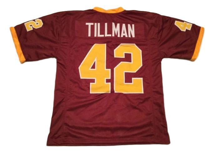 Pat Tillman CUSTOM STITCHED Unsigned Football Jersey Maroon