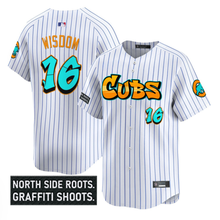 Pete Crow-Armstrong Jersey #4 Chicago Cubs Graffiti North Side Edition Black