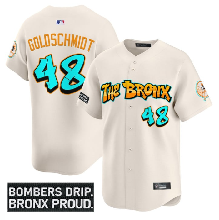 Paul Goldschmidt Jersey #48 Yankees Graffiti Bronx Bombers Edition Navy