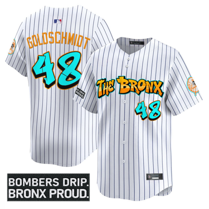 Paul Goldschmidt Jersey #48 Yankees Graffiti Bronx Bombers Edition White