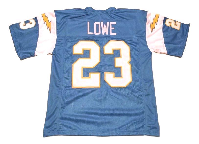 Paul Lowe CUSTOM STITCHED Unsigned Football Jersey Blue