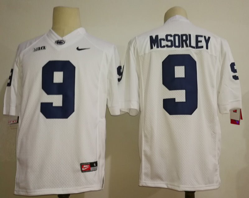 Penn State Nittany Lions #9 Trace McSorley Football Jersey White