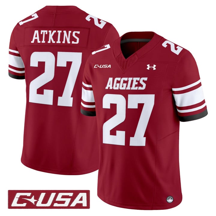 Pervis Atkins Jersey #27 New Mexico State Aggies 2025 Vapor Stitched