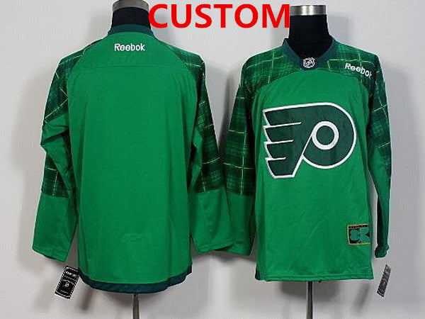 Philadelphia Flyers Custom Green 2016 St. Patrick's Day Hockey Jersey