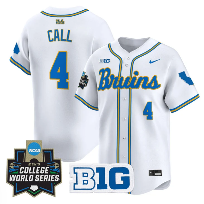 Phoenix Call Jersey #4 UCLA Bruins 2025 World Series Stitched White