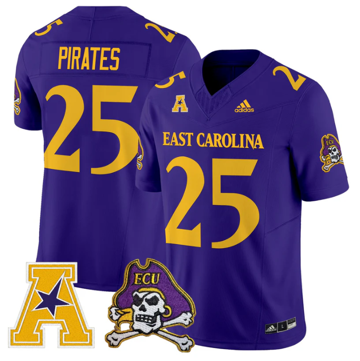 Pirates Jersey #25 East Carolina Pirates 2025 Vapor Limited Stitched