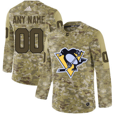 Pittsburgh Penguins Camo Customized Jersey