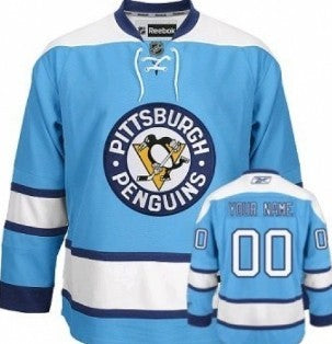 Pittsburgh Penguins Customized Light Blue Jersey