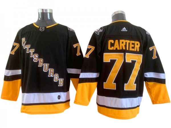 Pittsburgh Penguins #77 Jeff Carter Black 2021&22 Alternate Jersey