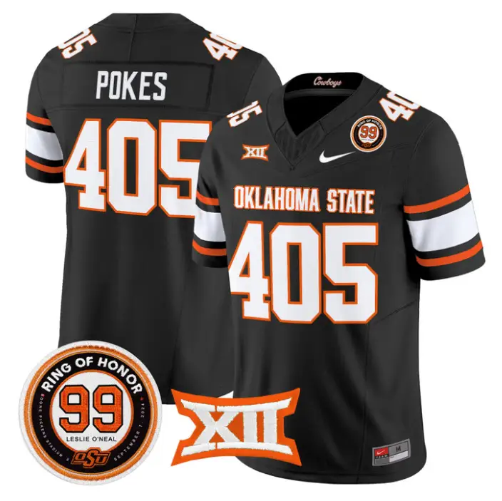 Pokes  Jersey #405 Oklahoma State 2026 Leslie O'neal Limited Stitched