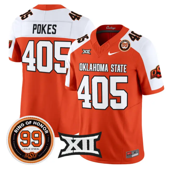 Pokes  Jersey #405 Oklahoma State 2026 Leslie O'neal Limited Stitched