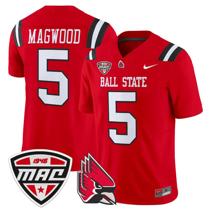 Qian Magwood Jersey #5 Ball State Cardinals 2025 Limited Stitched