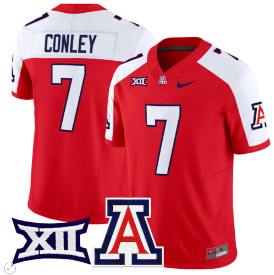 Quali Conley Jersey #7 Arizona Wildcats Vapor Limited Football Red Alternate
