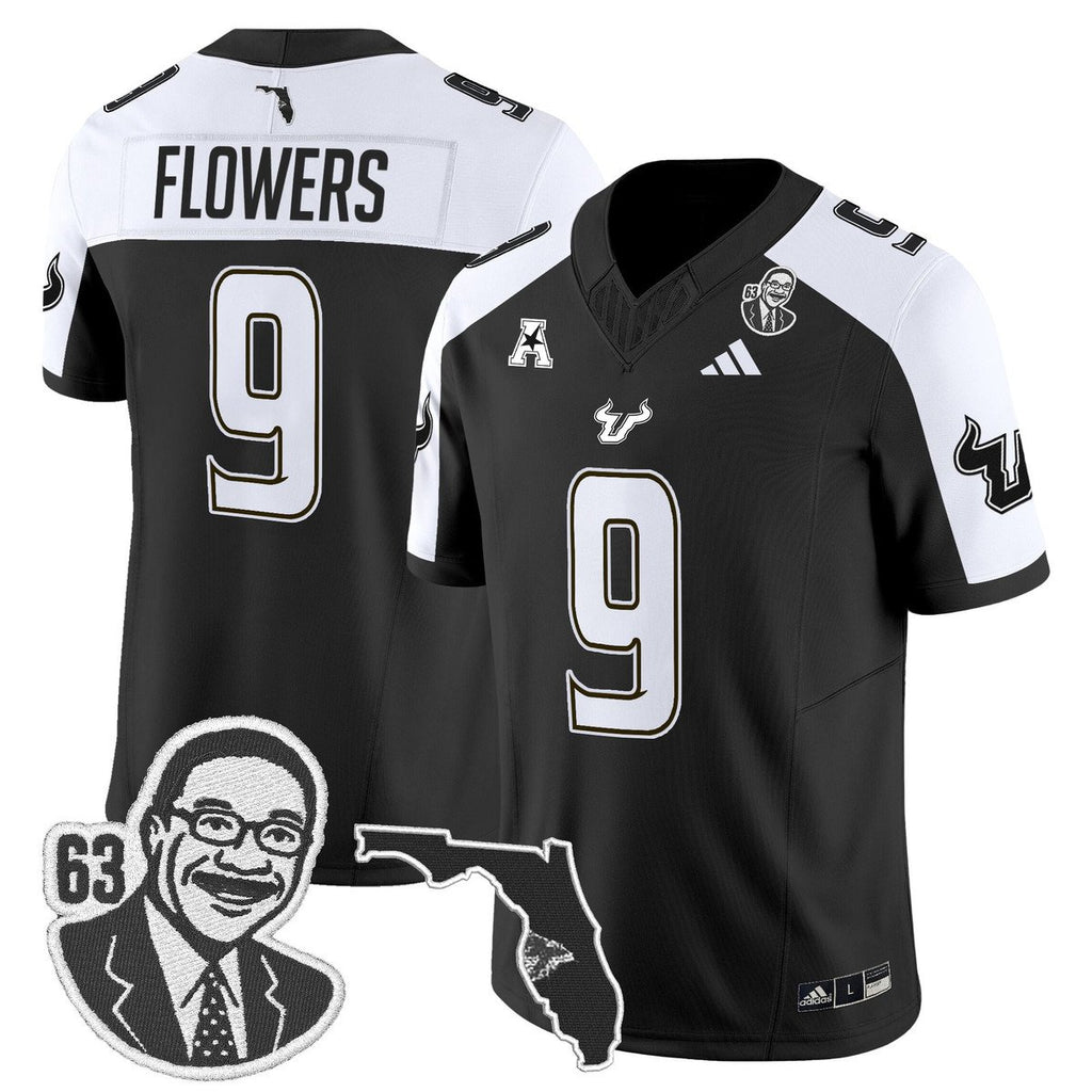 Quinton Flowers Jersey #9 South Florida Bulls Lee Roy Selmon Legacy Black Alter