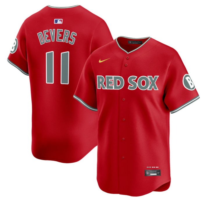 Rafael Devers Jersey #11 Boston Red Sox 2025 City Connect Vapor Premier Limited Stitched Red